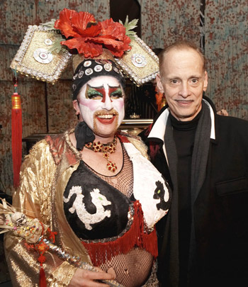 Russell Blackwood and John Waters at Thrillpeddlers' Hypnodrome